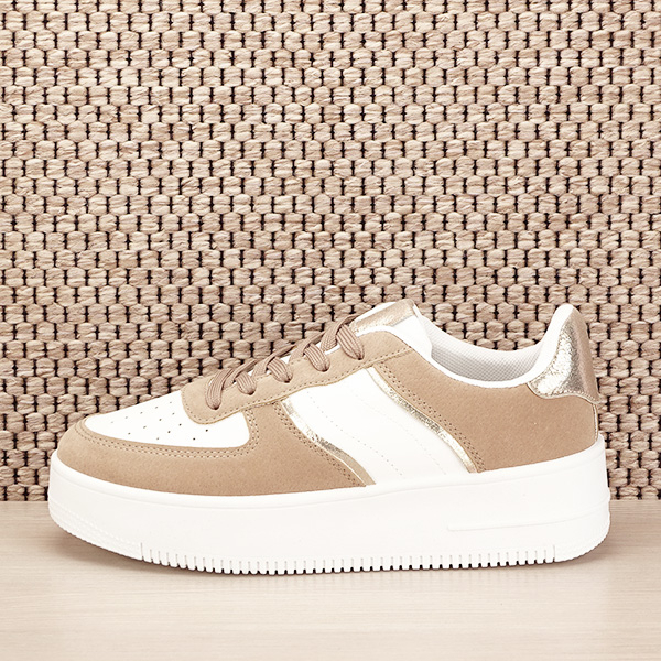 Sneakers alb cu bej Rania M2 [2]