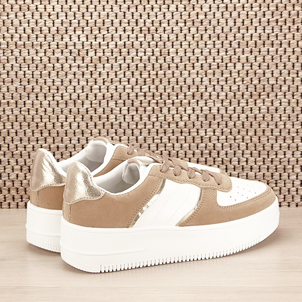 Sneakers alb cu bej Rania M2 [5]