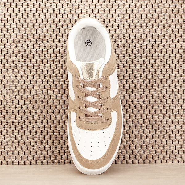 Sneakers alb cu bej Rania M2 [7]