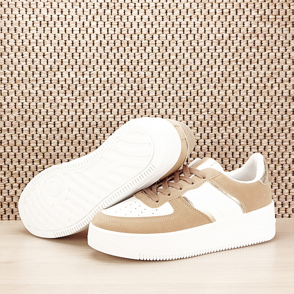 Sneakers alb cu bej Rania M2 [8]