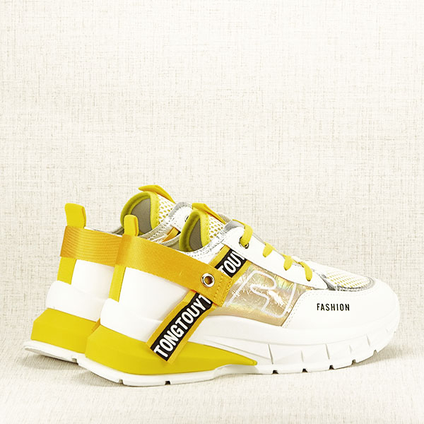 Sneakers alb cu galben Mara M4 [7]