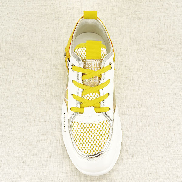 Sneakers alb cu galben Mara M4 [8]