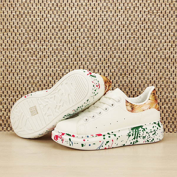 Sneakers alb cu imprimeu Larra M2 [8]