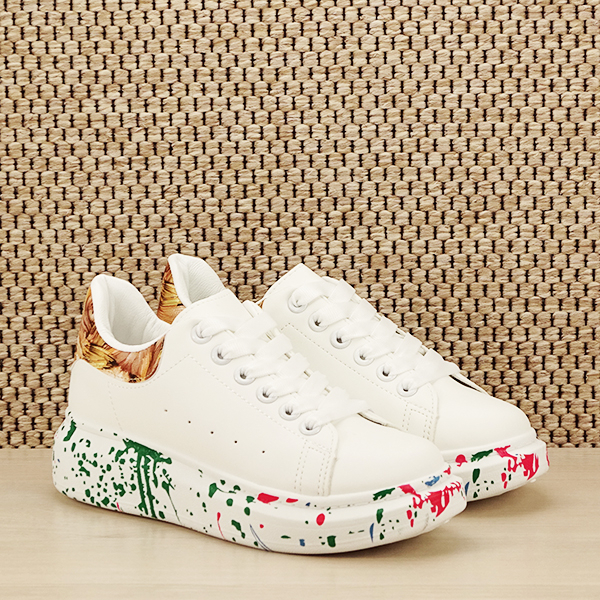 Sneakers alb cu imprimeu Larra M2 [3]
