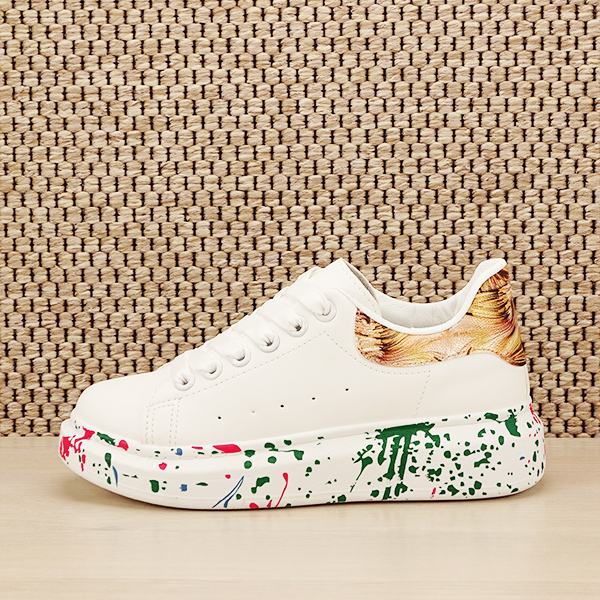 Sneakers alb cu imprimeu Larra M2 [2]