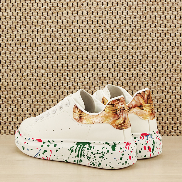 Sneakers alb cu imprimeu Larra M2 [4]