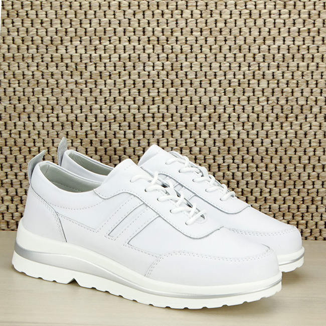 Sneakers alb din piele naturala 5089 M2 [5]
