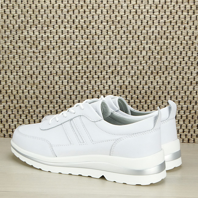 Sneakers alb din piele naturala 5089 M2 [4]