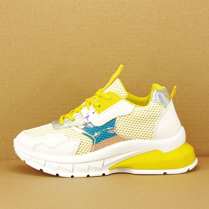 Sneakers albi cu galben Taylor M3 [2]