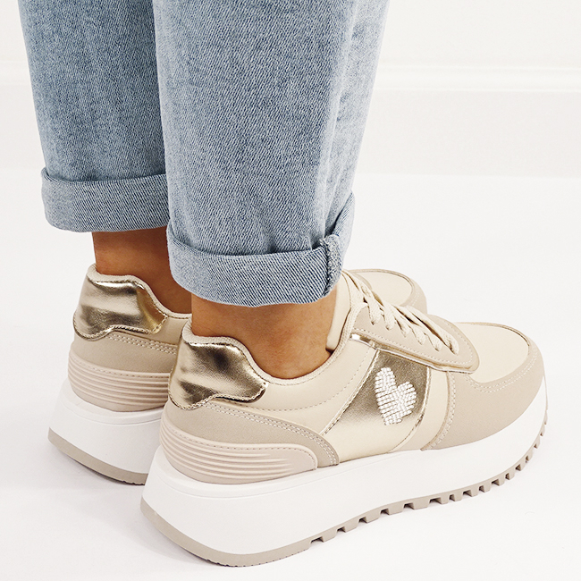 Sneakers bej casual B-9147 M5 [6]