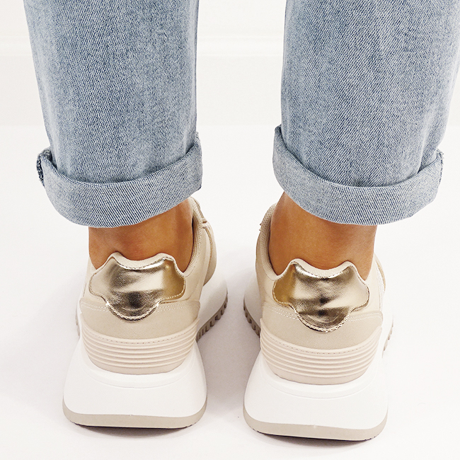 Sneakers bej casual B-9147 M5 [5]