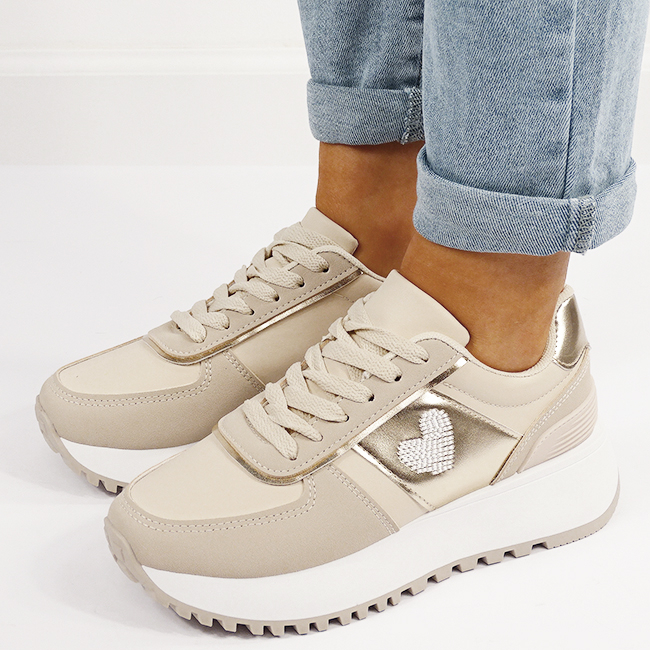 Sneakers bej casual B-9147 M5 [1]