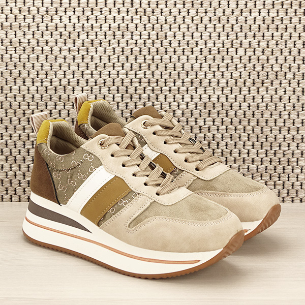 Sneakers bej cu maro Larisa M3 [3]