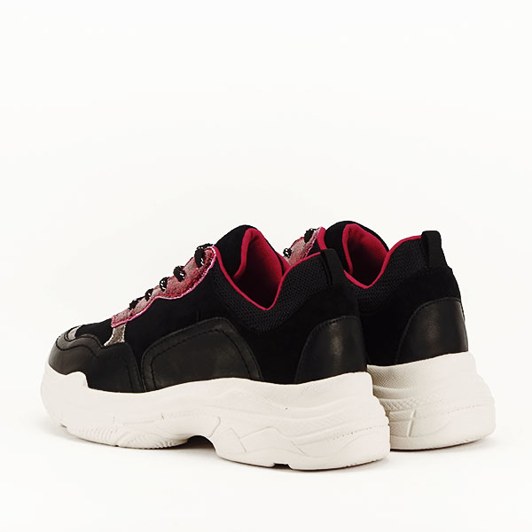 Sneakers negru cu rosu Gabriela M3 [5]