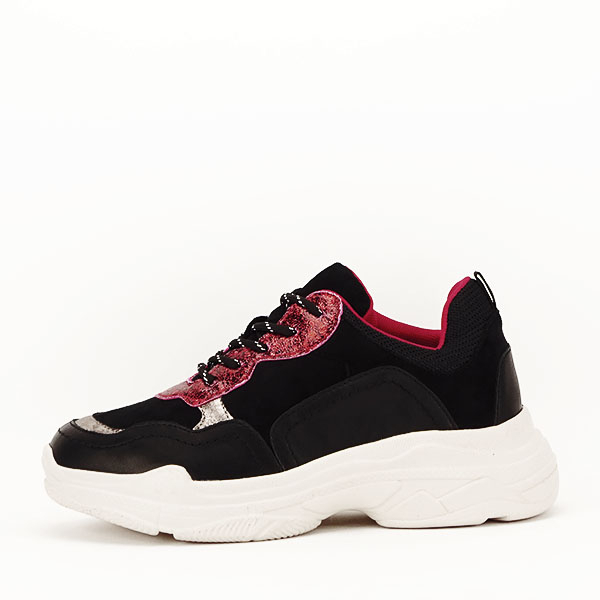 Sneakers negru cu rosu Gabriela M3 [2]