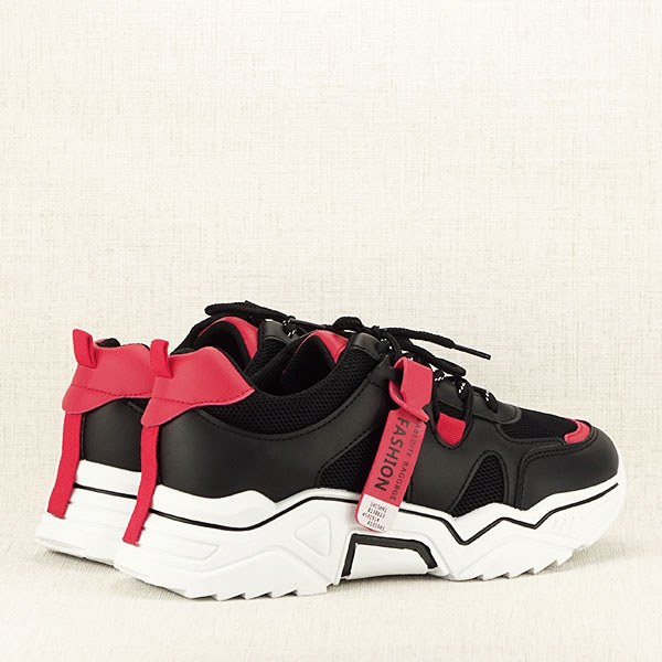 Sneakers negru cu rosu Ioana M2 [6]