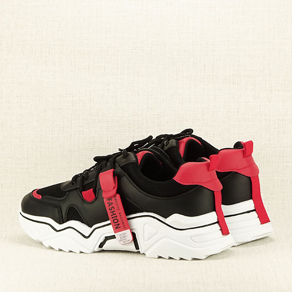 Sneakers negru cu rosu Ioana M2 [5]