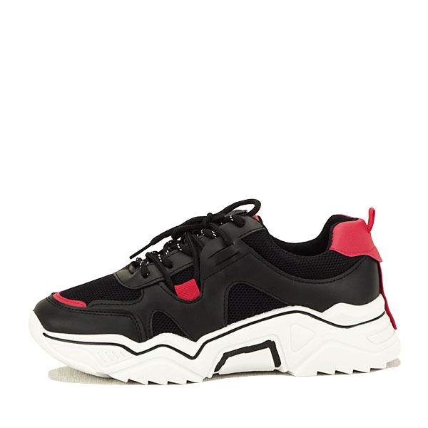 Sneakers negru cu rosu Ioana M2 [2]