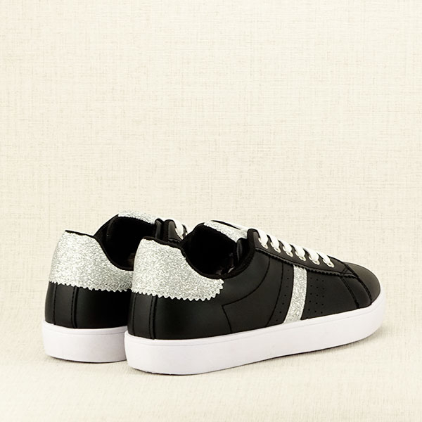 Sneakers negru cu sclipici Betina M3 [5]