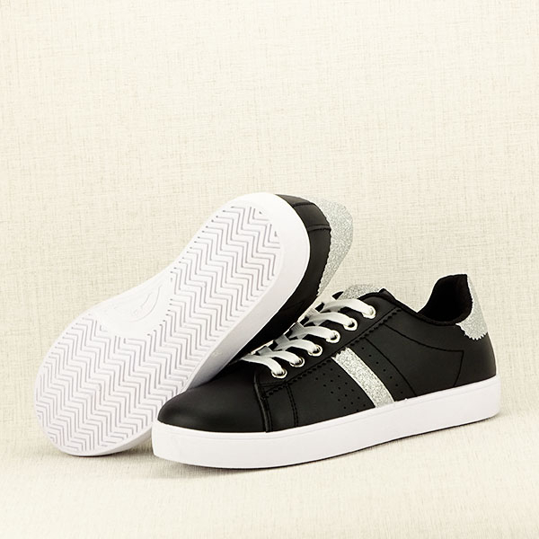 Sneakers negru cu sclipici Betina M3 [8]