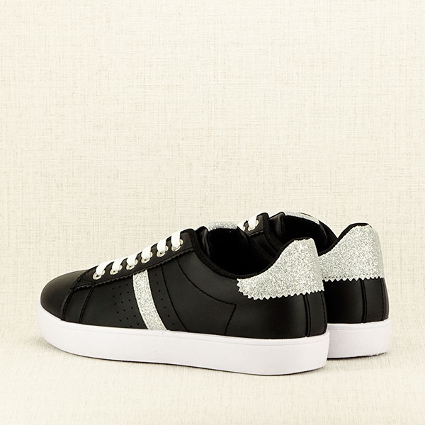 Sneakers negru cu sclipici Betina M3 [6]
