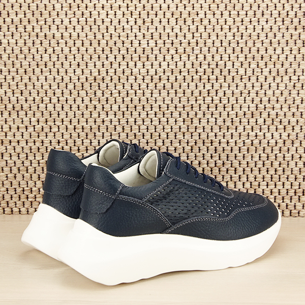 Sneakers piele naturala Aniela bleumarin M5 [5]