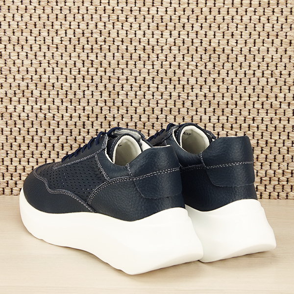 Sneakers piele naturala Aniela bleumarin M5 [4]