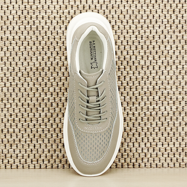 Sneakers piele naturala Aniela gri M5 [6]