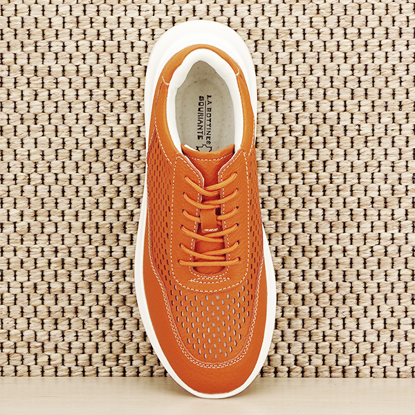 Sneakers piele naturala Aniela portocaliu M5 [7]