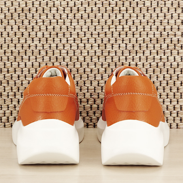Sneakers piele naturala Aniela portocaliu M5 [6]