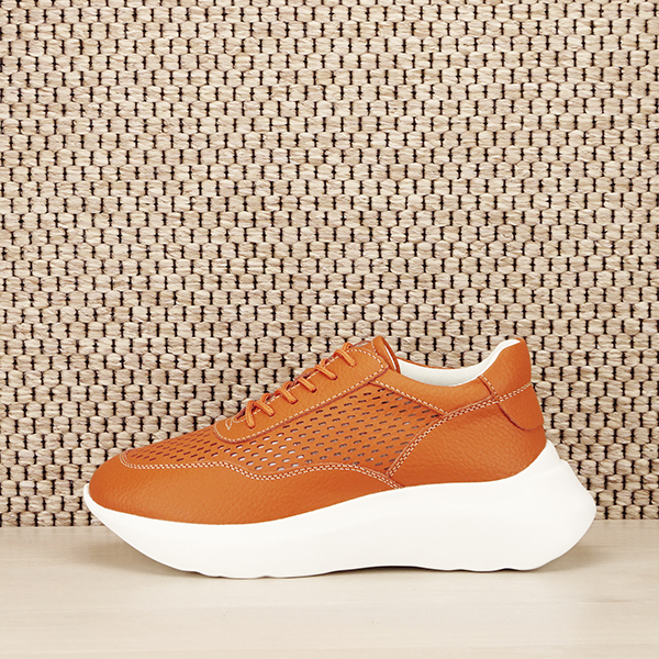 Sneakers piele naturala Aniela portocaliu M5 [2]