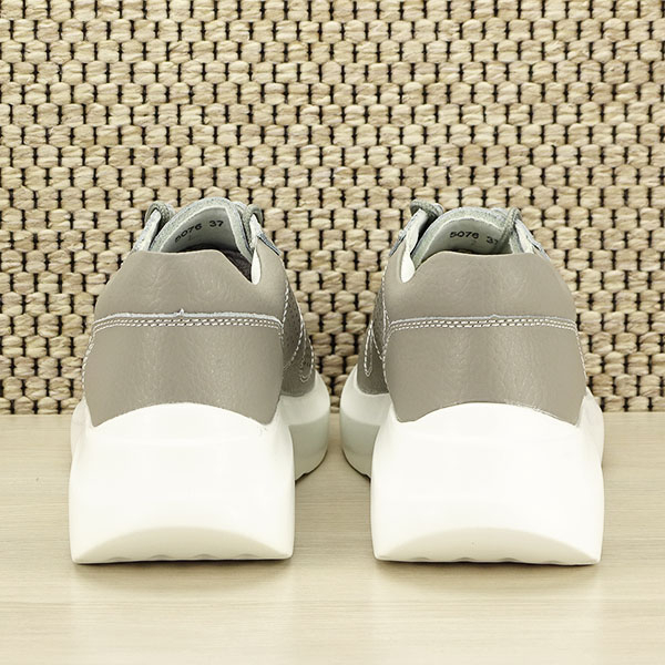 Sneakers piele naturala Veronica gri M4 [6]