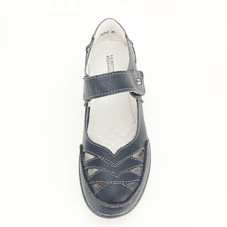 Balerini piele naturala B-5050 bleumarin M4 [6]