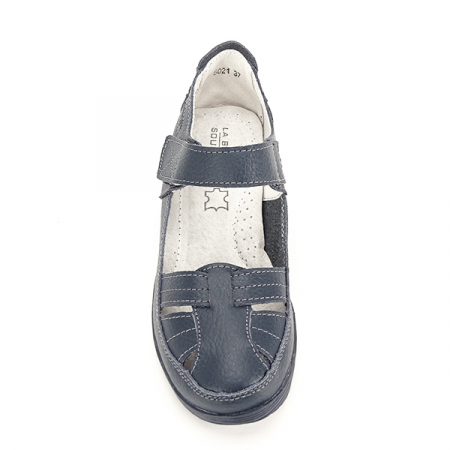Balerini piele naturala Carina bleumarin M4 [6]