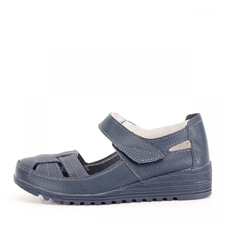 Balerini piele naturala Carina bleumarin M4 [1]