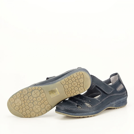 Balerini piele naturala Diana bleumarin M4 [7]