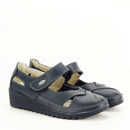 Balerini piele naturala Teo bleumarin M5 [3]