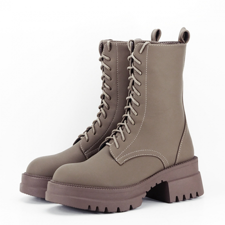 Cizme si botine - Bocanci kaki cu siret 7770 114