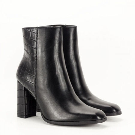 Botine negre cu imprimeu B-9332 117 [2]