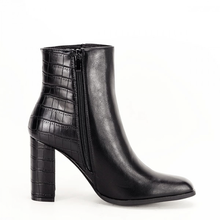 Botine negre cu imprimeu B-9332 117 [6]