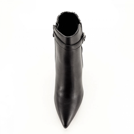 Botine negre cu imprimeu reptila Selena 118 [5]
