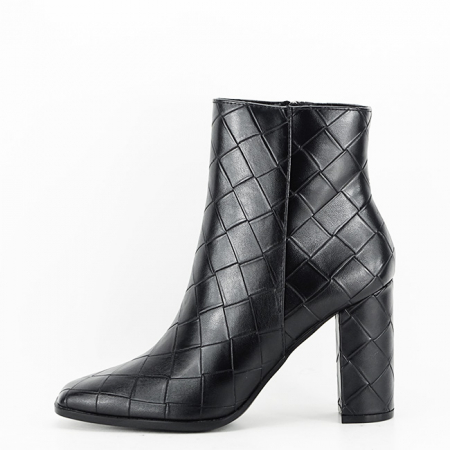 Cizme si botine - Botine negre elegante B-3317 113
