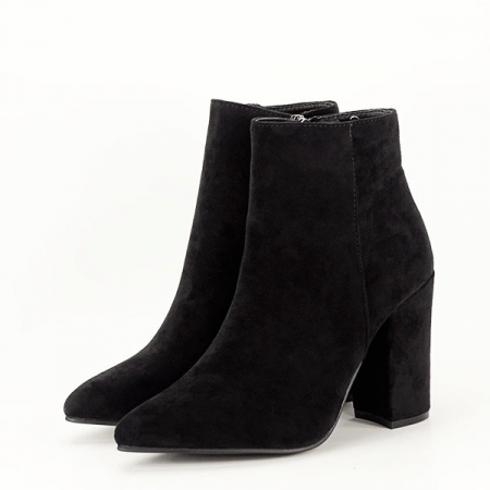 Botine - Botine negre elegante B-SO-27  116