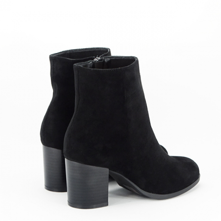 Botine negre elegante cu toc DQY8253 116 [4]