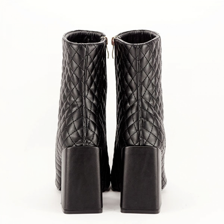 Botine negre office/casual B-KS-101 116 [5]