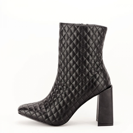 Botine - Botine negre office/casual B-KS-101 116