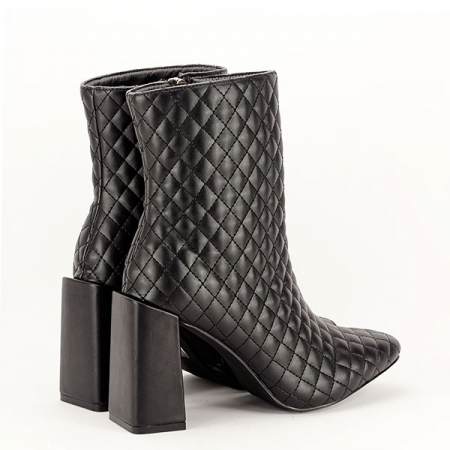 Botine negre office/casual B-KS-101 116 [4]