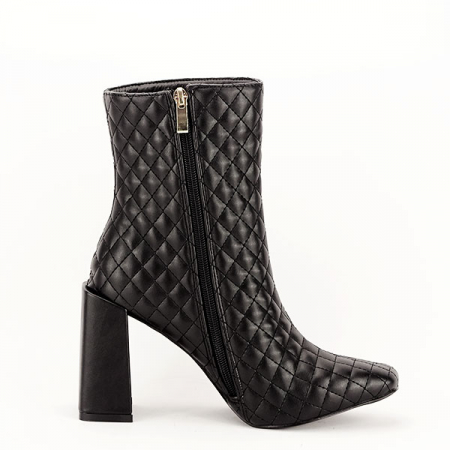 Botine negre office/casual B-KS-101 116 [7]
