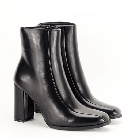 Botine negre office/casual B-9351 118 [2]
