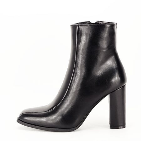 Cizme si botine - Botine negre office/casual B-9351 118